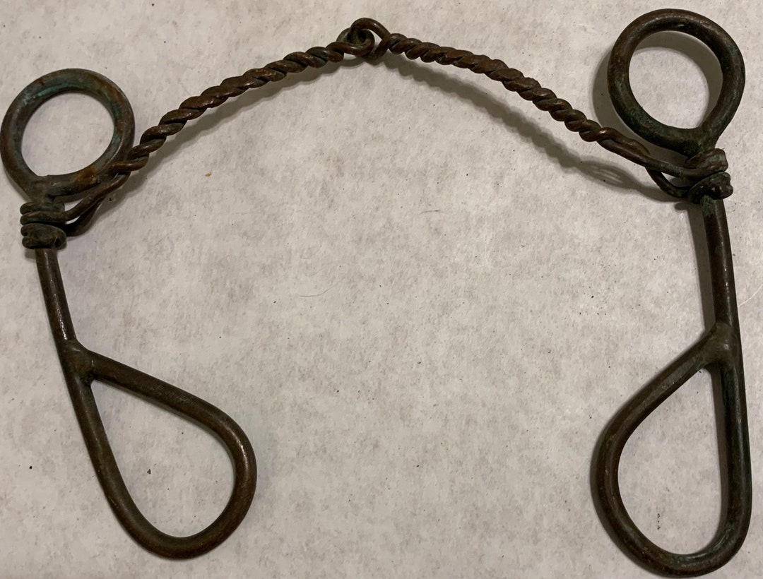 Horse Bit Handmade Brass Antique Metal Barn Rustic Farm Western Wall