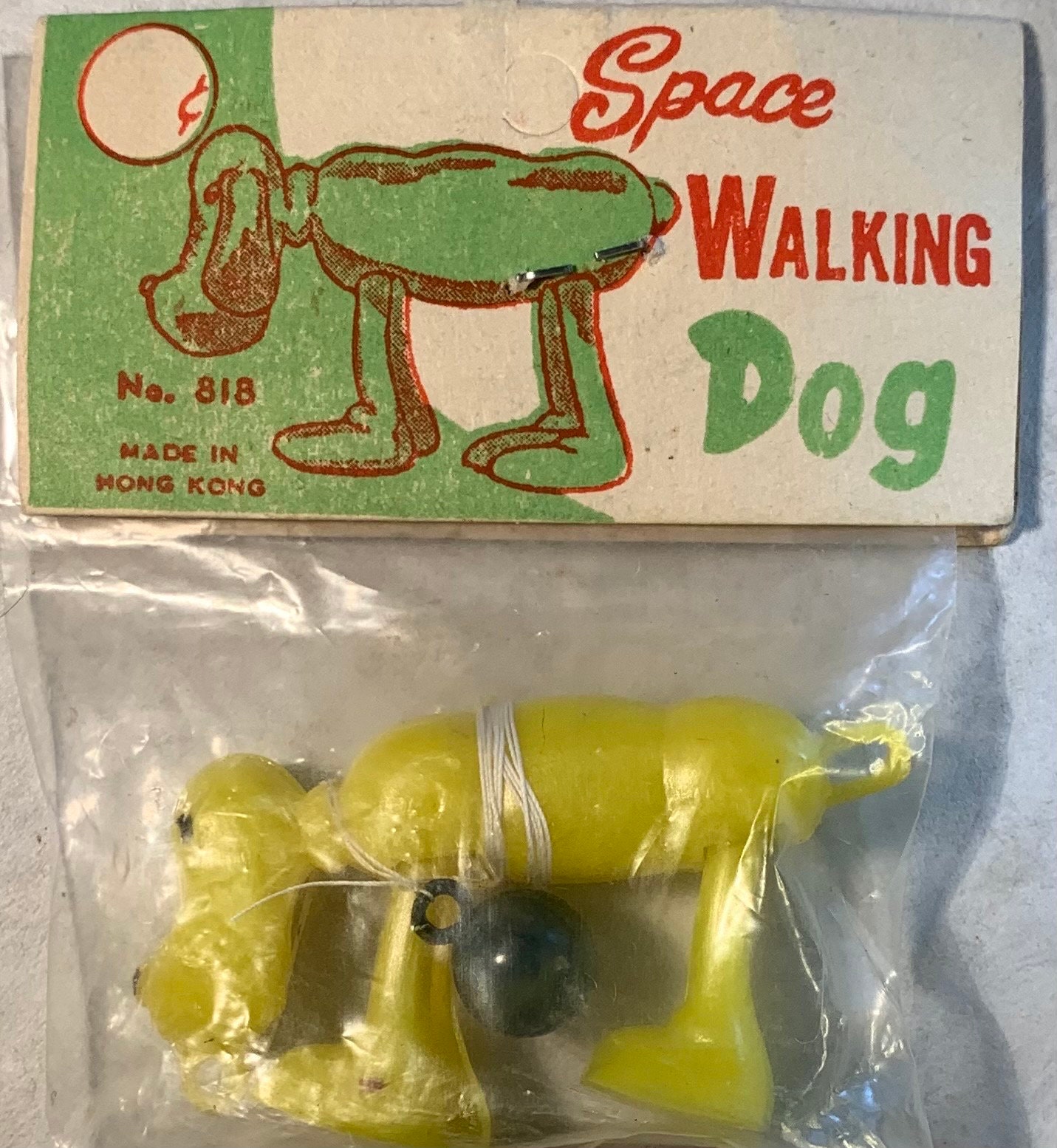 Ramp Walking Space Dog Figure Vintage Hong Kong Plastic