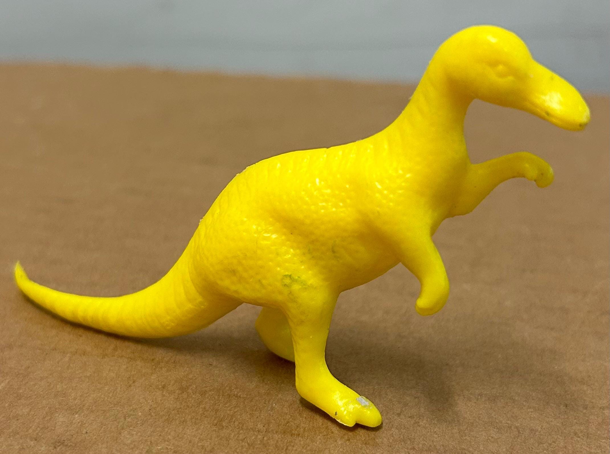 MPC Yellow Kronosaurus & Trachodon Lot of 2 Vintage Plastic Figure