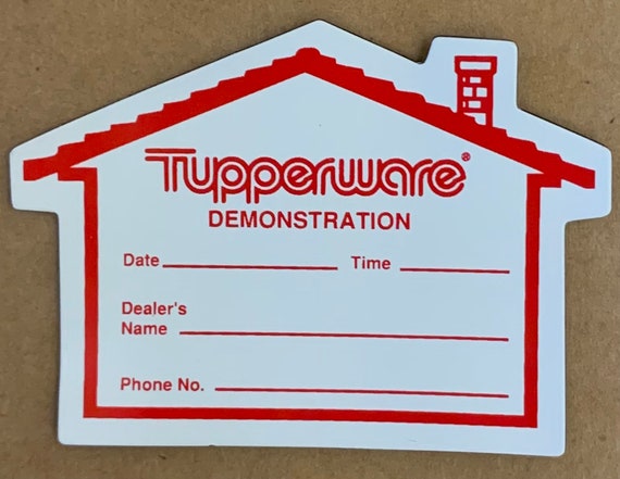Uafhængig blive imponeret gallon Tupperware Rare House Magnet Demonstration Write on Dealer Rep - Etsy