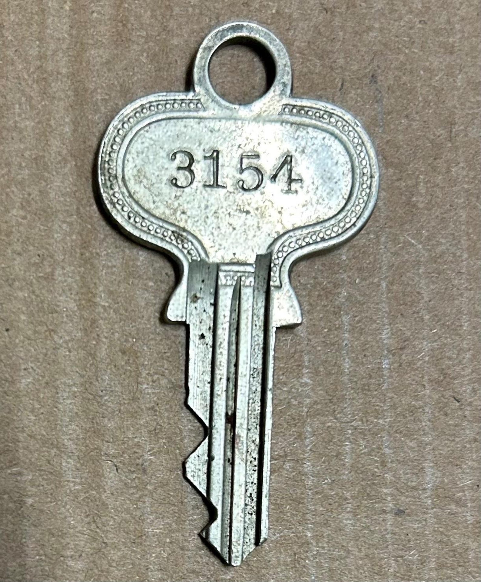 Antique Hart & Hutchinson Key Ornate Flat True Vintage Brass New ...