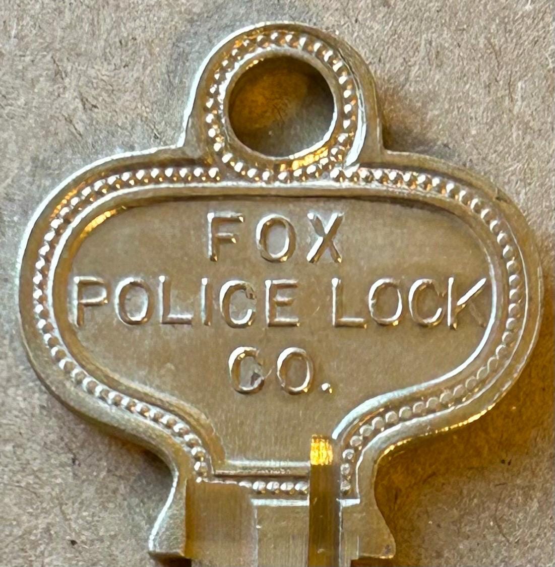 Original Fox Police Lock Co KEY Brass New York Manhattan Apartment