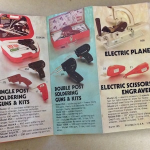 Vintage WEN Katalog Power Tool Löten Gun 1970er Jahre Werbung Mini Katalog Pamphlet Broschüre Heft 1976 USA Papier Werbung Hobby Kunsthandwerk