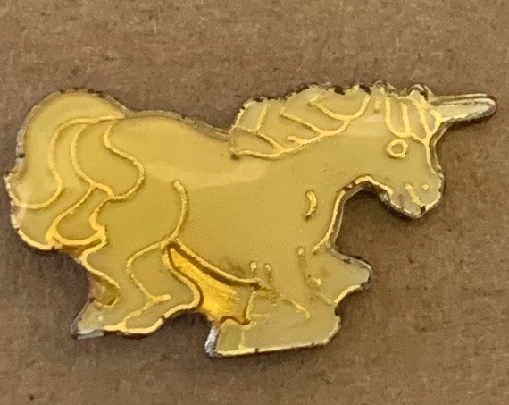 Unicorn Pin lot 1980's White Pegasus Horse red he… - image 2