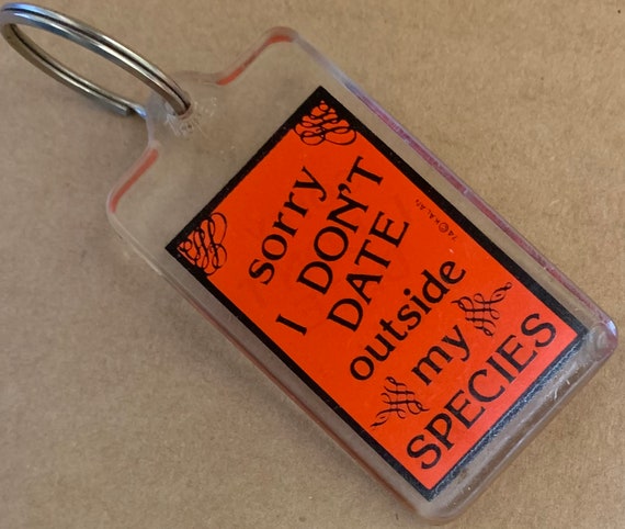 Vintage Humorous Keychain 1970's Dating 'Sorry I … - image 2