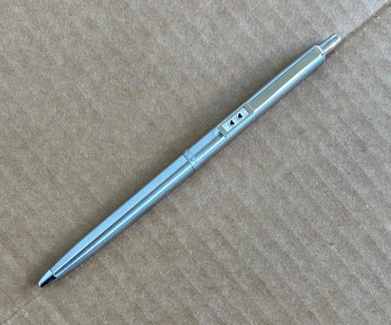 Stylo à Bille Chrome Hearts En Argent Sterling - Cœur Chromé, Style Rétro, Occasion En Bon état