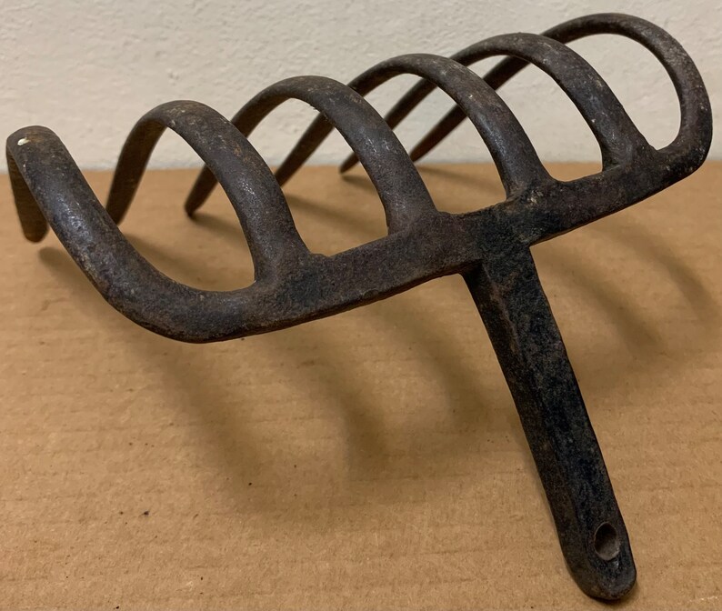 Iron Metal Rake Head Wall Hanging Hook Holder 6 Prong Tine Re Etsy