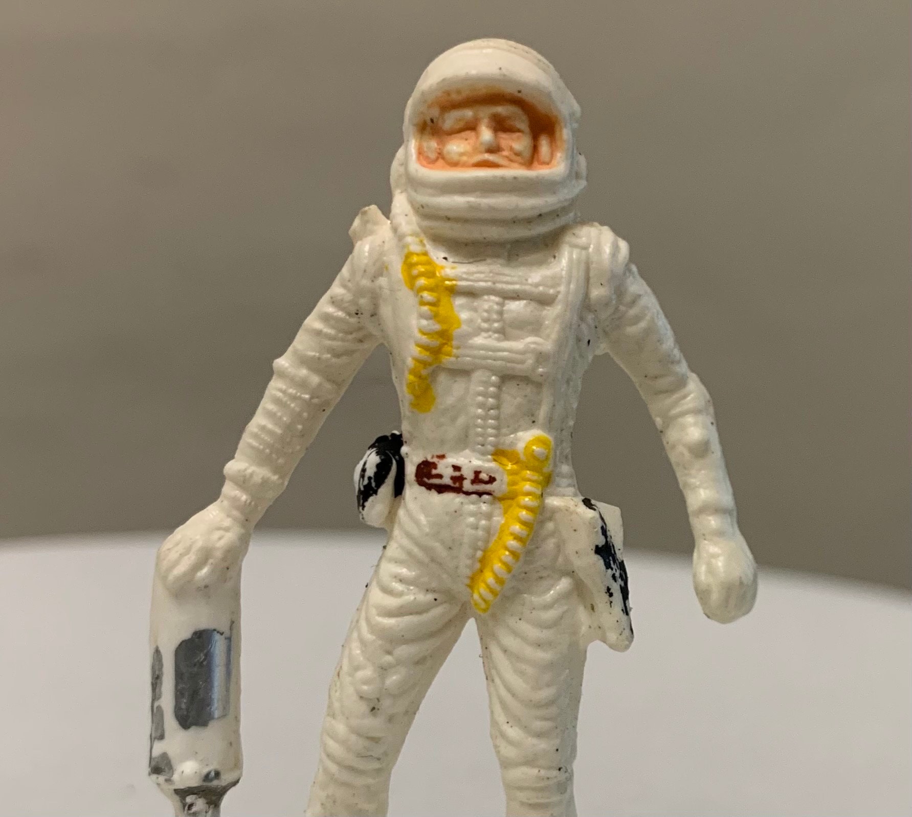 LP Space Spaceman Astronaut White 1 32 Mercury Suit Play Set Figure 1960 s Hong Kong Plastic Vintage 2 1 4 Tall Drill Tool Device Holster Etsy UK