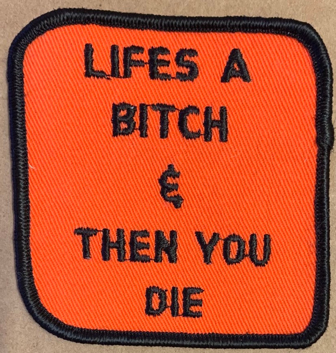 Vintage Negative Humor patch embroidered jacket hat vest bag Etsy