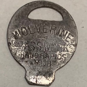 Wolverine Brassworks pocket tool Use Dale Ballcocks Plumbing key chain advertising screwdriver ad promo salesman antique vintage hardware