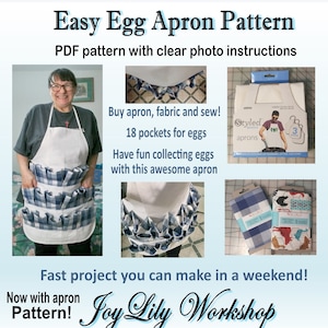 LSLJS Eggs Apron for Collecting Eggs Durable Tool Apron Eggs Collecting  Half Aprons for Women & Men Eggs Gathering Apron with Multiple Pockets Farm  Home Apron Clearance Under $10 Medium Size 