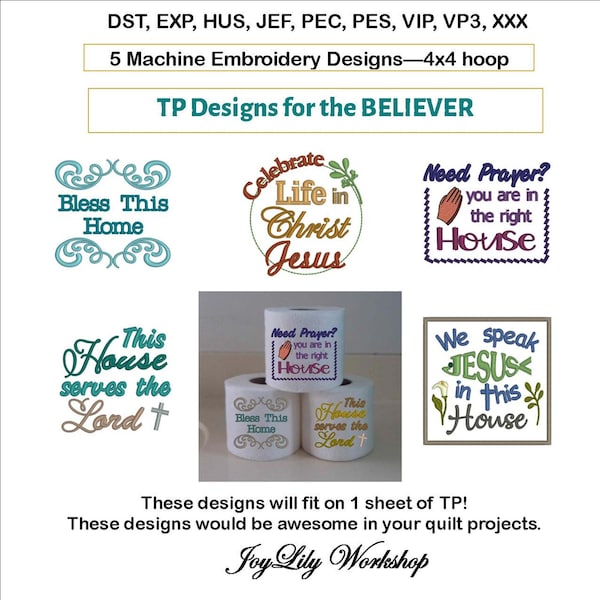 TP for the Christian Believer, show your faith, witness using TP, fun gifts.