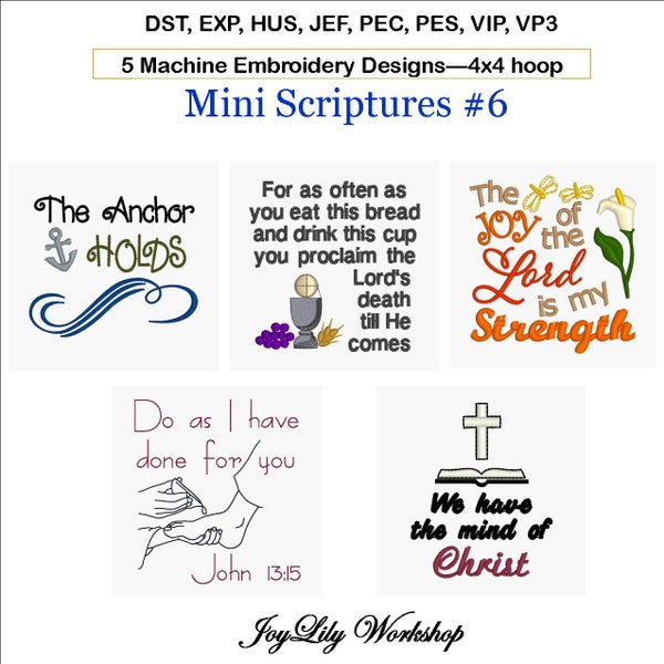 Mini Scriptures No. 6. Includes Pes, Pec, Exp and more.