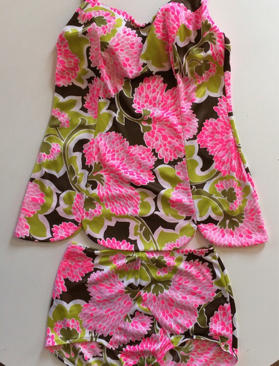 60s De Weese Swimsuit - MOD Bikini - Palm Springs