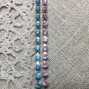 1 m Rhinestone Chain  2 mm