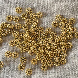 16 Pcs. Spacer Beads, Finding Antique Gold Color