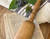 Antique Vintage Wood Pestle Primitive Masher Farmhouse Decor Fixer Upper Decor