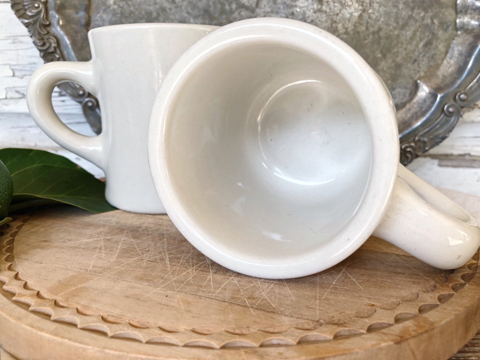 Vintage Ironstone Coffee Cups Mugs Restaurant Ware Farmhouse Decor vintage-ironstone-coffee-cups-mugs-restaurant-ware-farmhouse-decor