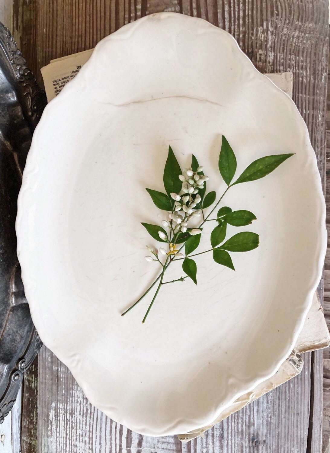 Vintage Ironstone Platter Kitchen & Dining Home & Living