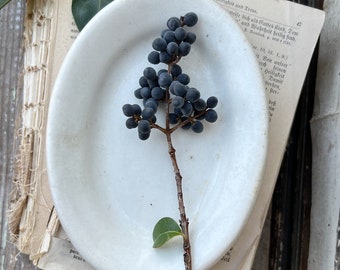 Antique White Ironstone Soap Dish WESTEND Chunky Thick Ironstone Dish Farmhouse Decor