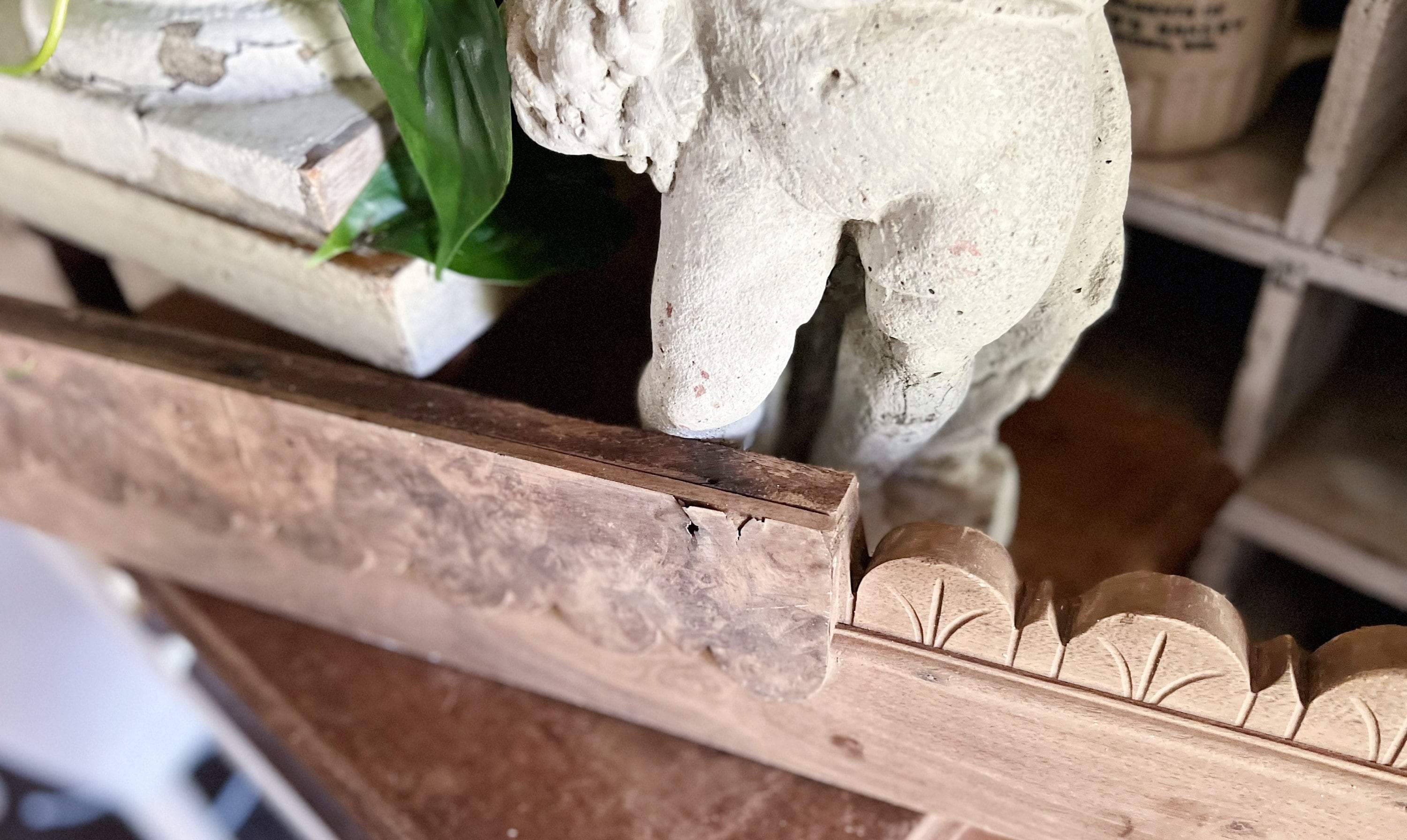 Antique EASTLAKE Wood Pediment Architectural Header Salvage Wood