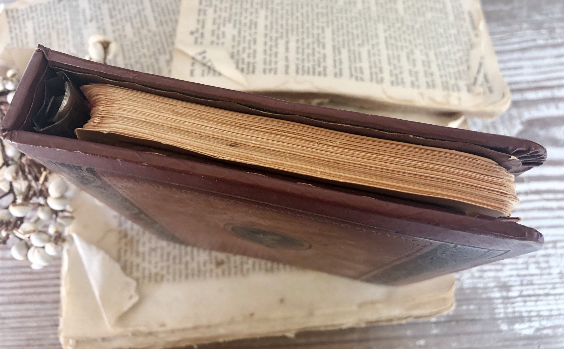 Vintage Address Book Industrial Office Salvage Supply Farmhouse Decor