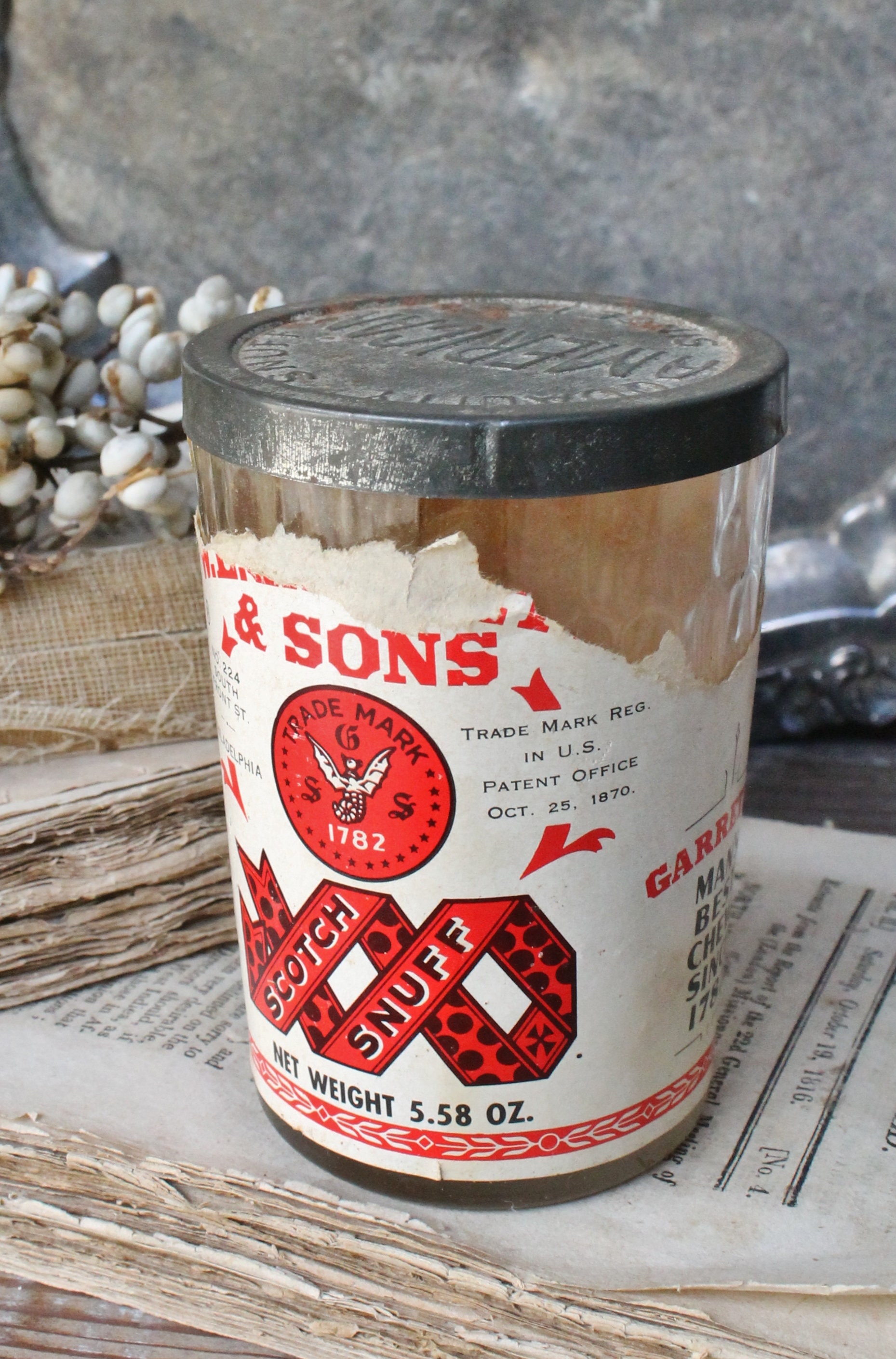 vintage-american-snuff-glass-jar-farmhouse-decor-vanity-fixer-upper