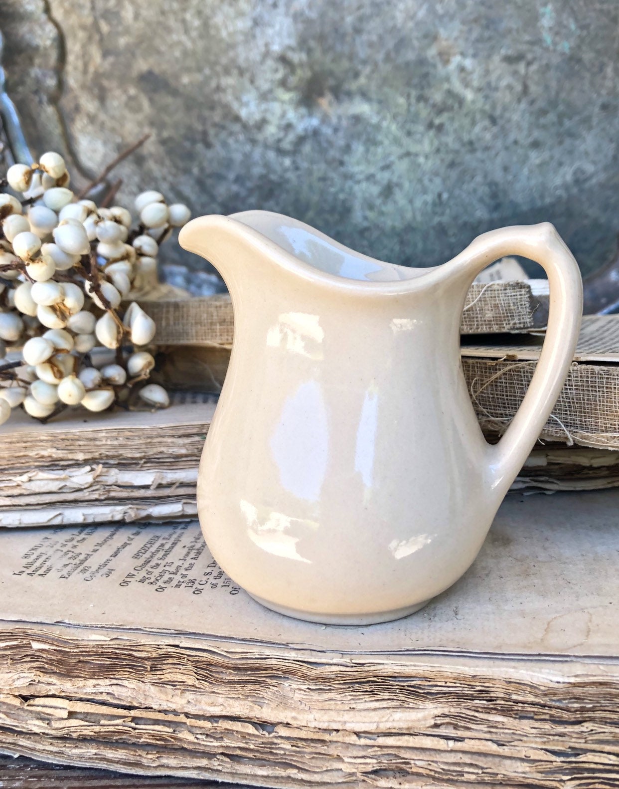 pitcher wallace ironstone jug purveyor hogg goods barn antiques fine