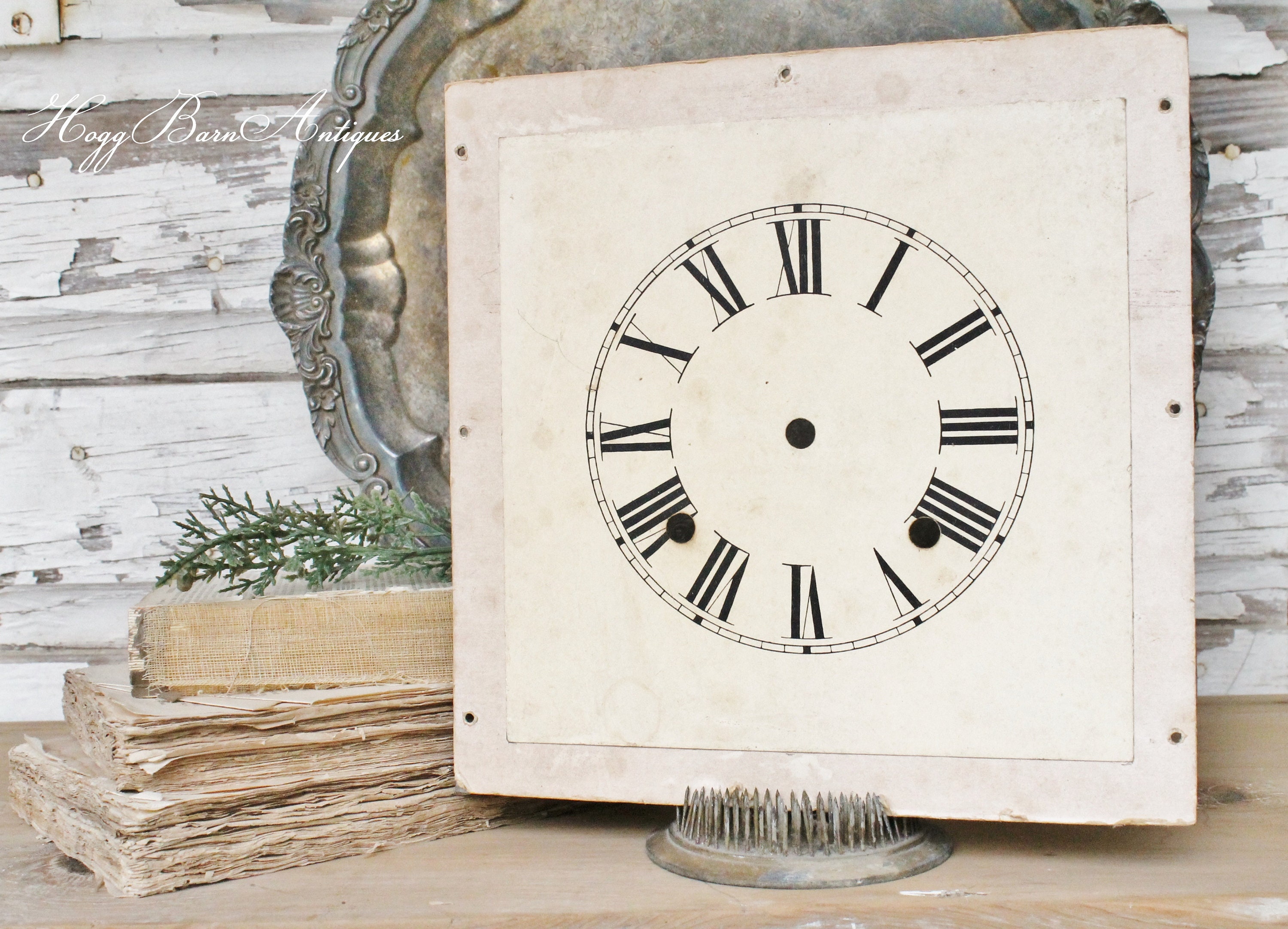 Antique Clock Face Farmhouse Decor Industrial Salvage Fixer Upper Decor