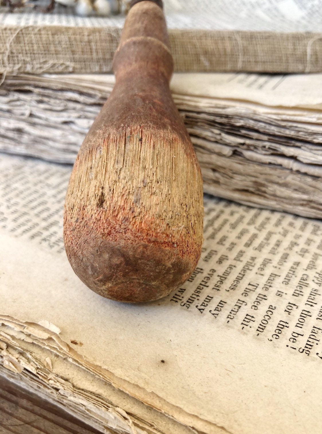 Vintage Awl Tool Wood Handle Farmhouse Decor Fixer Upper Decor