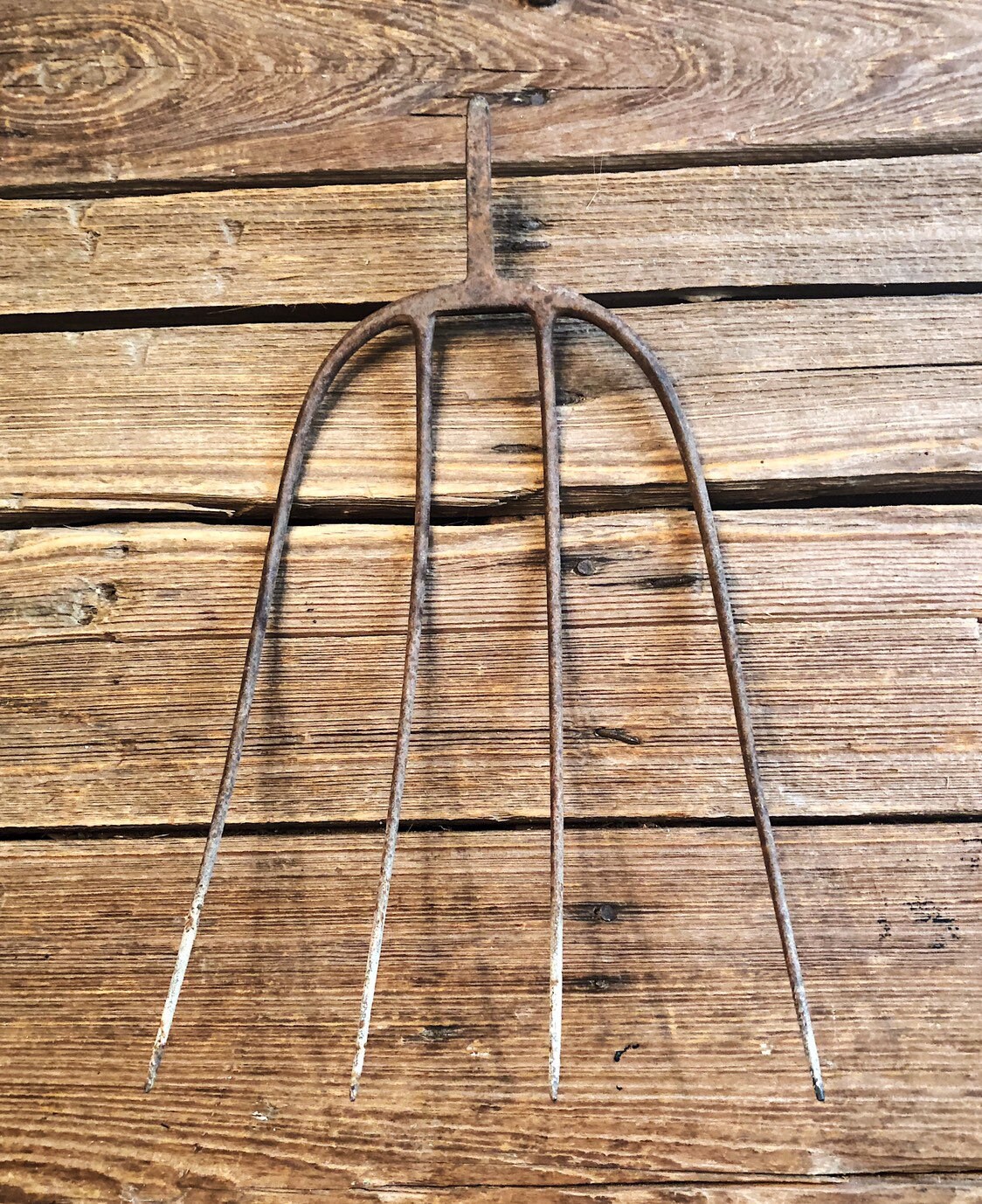 Pitchfork Hand Iron Fall Farmhouse Decor Industrial Salvage Tool