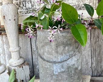 Vintage Galvanized Bucket Handle Bail Farmhouse Decor Industrial Salvage Garden Decor Sap