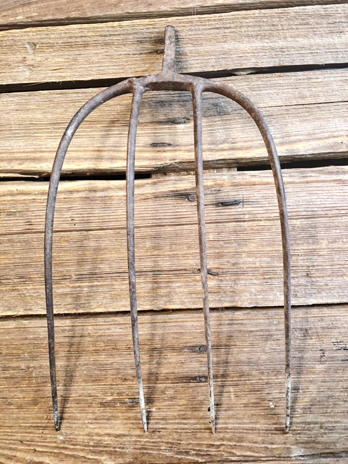 Pitchfork Hand Iron Fall Farmhouse Decor Industrial Salvage Tool