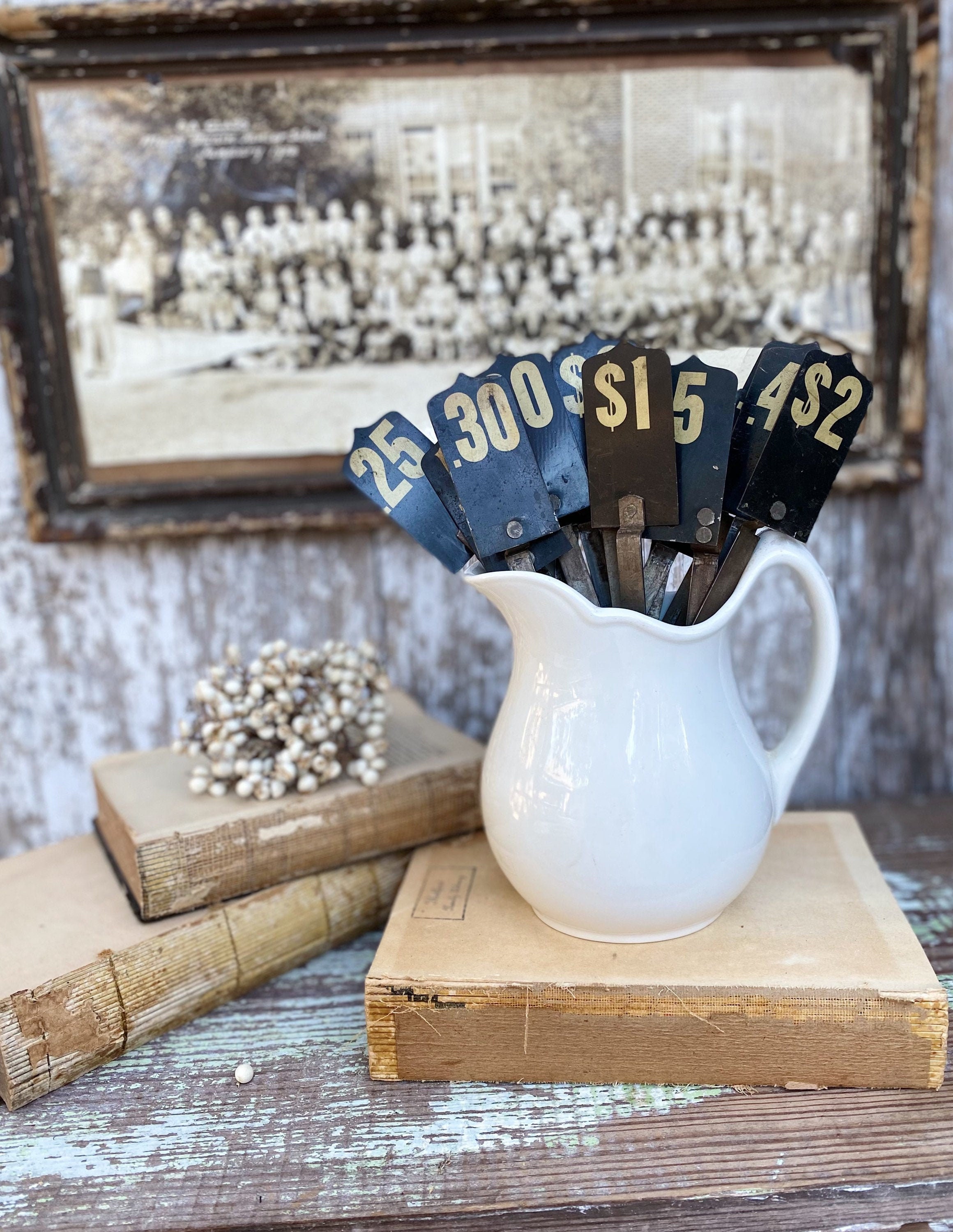 Antique BLACK Cash Register Parts Vintage Metal Cash Register Flag