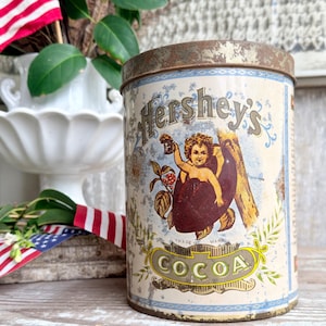 Vintage Hershey's Cocoa Can - Etsy