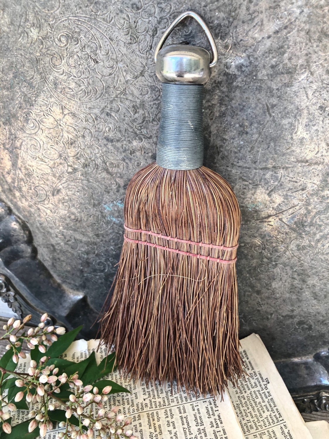 Vintage Whisk Broom Hand Straw Brush Farmhouse Decor Fixer Upper Decor