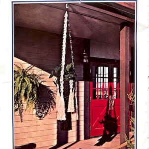 Vintage DIY &quot;Taj&quot;Macrame Plant Hanger PDF Pattern