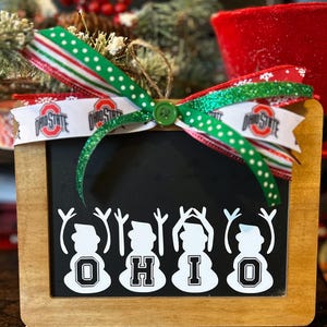 Ohio * Chalkboard Sign * OH * IO * Snowman * Holidays *