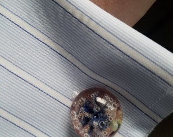 Handmade Cuff Links, Boro Glass, Customize Your Own or Get These Now