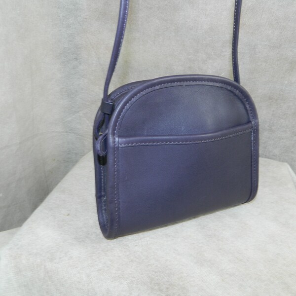 COACH Vintage 'Abbie Zip' Bag E8C-9017 Rare INK! Leather! Nickel ~ Never Used Condition ~ USA