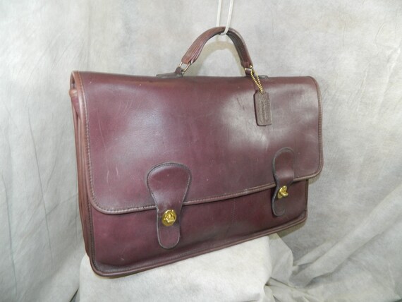 Coach Vintage 'diplomat Briefcase' Burgundy NYC - Etsy Coach Vintage 'diplomat Briefcase' Burgundy NYC - Etsy