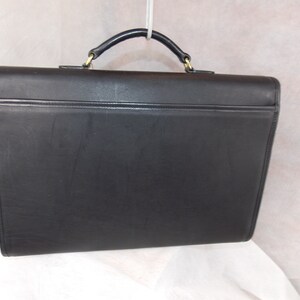 COACH 'Fold-Over' Briefcase J8E-5214 Brass Black Never Used Vintage Condition RARE image 5