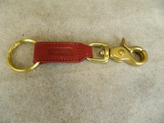 COACH Vintage 'Large Lobster Claw Key Chain' ~ Bra