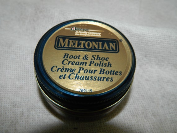 Meltonian Shoe Cream Red #107 Original Full Jar V… - image 2