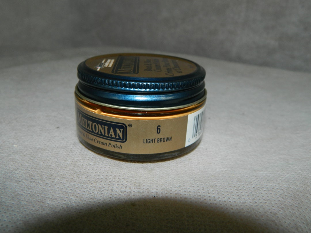 Meltonian Shoe Cream Light BROWN 6 Original Full Jar Vintage Etsy España