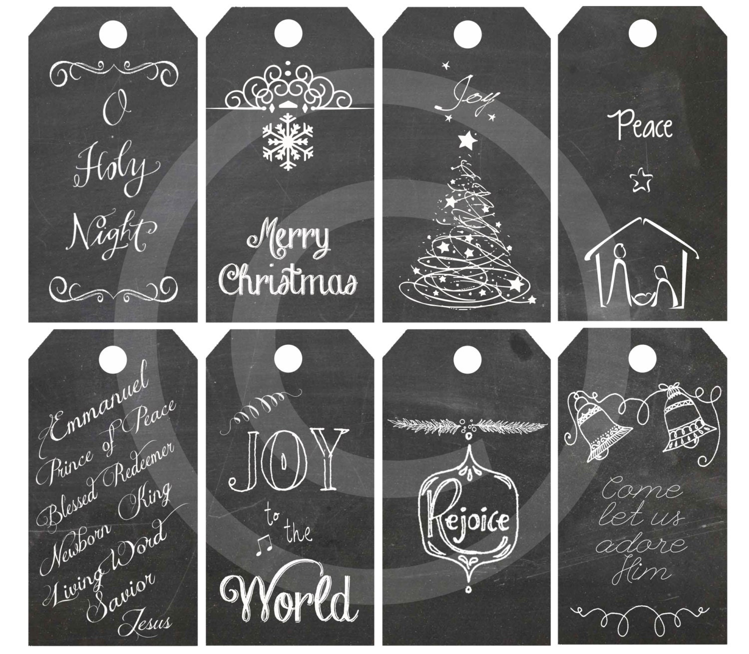 16 Free Printable Christmas Gift Tags That Point to Jesus - Peaches & Prayer