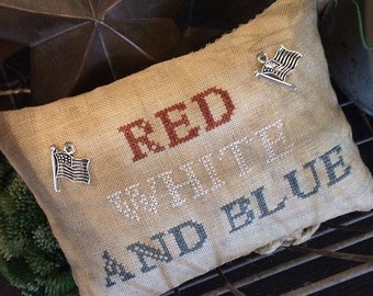 YOU Download | PDF | Cross Stitch | Pattern Chart | Primitive Prim | Pillow Tuck Pin Keep | Tiered Tray Decoration Decor