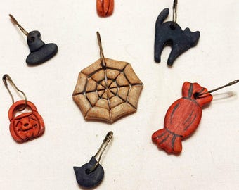 Charm Tag Pins Embellishment | Cross Stitch Accessory | Halloween | Pin Pillow Drum Cushion