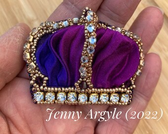 SAMOUCZEK - Korona z wstążki Shibori