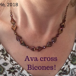 TUTORIAL Ava beads crossed with bicones!